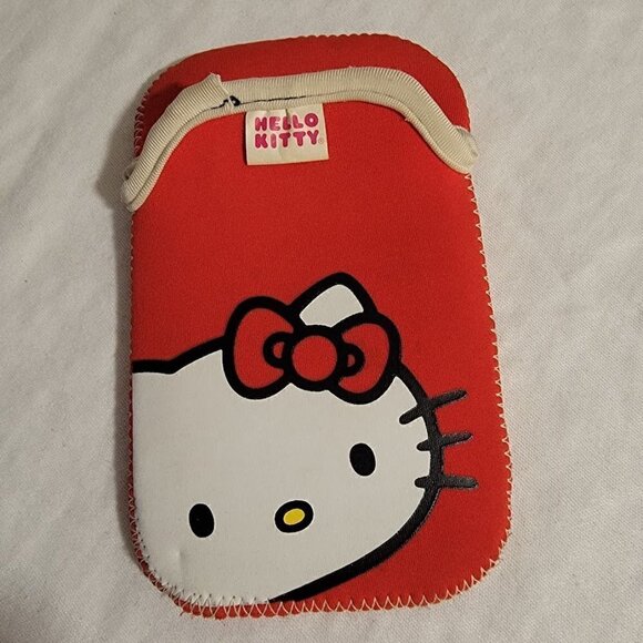 Universal Hello Kitty Style Multipurpose Phone Case Bag Pouch Red/White - Picture 4 of 5